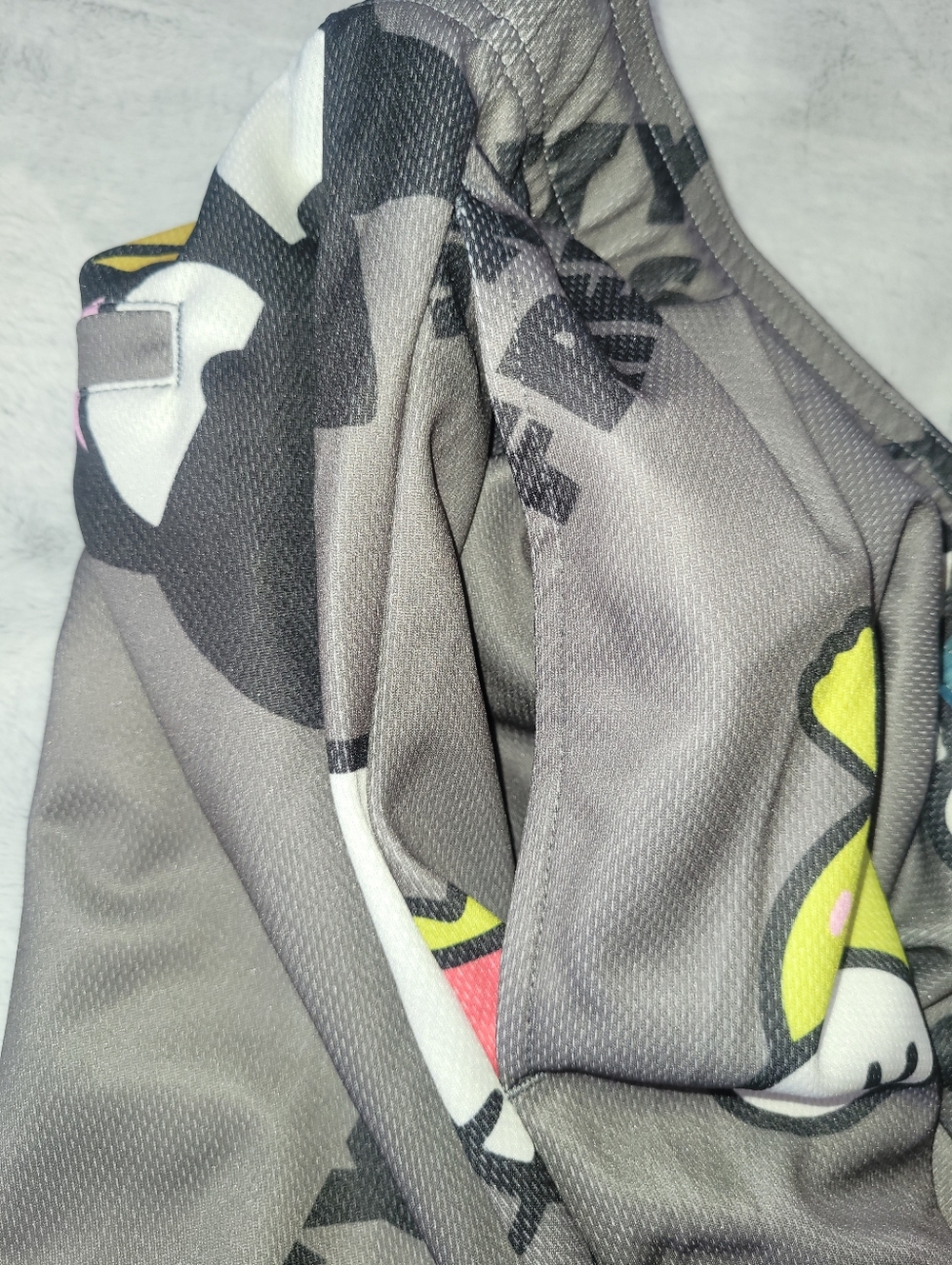 Hello Kitty & Friends Sanrio Mens XL (40-42) Drawstring Pull On Gray Shorts - Picture 7 of 13